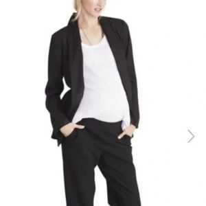 Hatch Open Front Maternity Blazer in Black - Size 3 (Large)